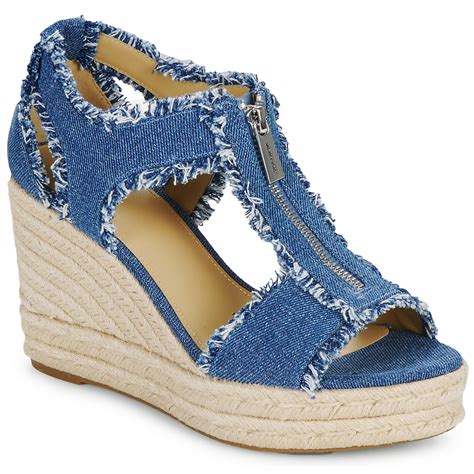 schuhe damen sandaletten michael kors|Michael Kors denim sandals.